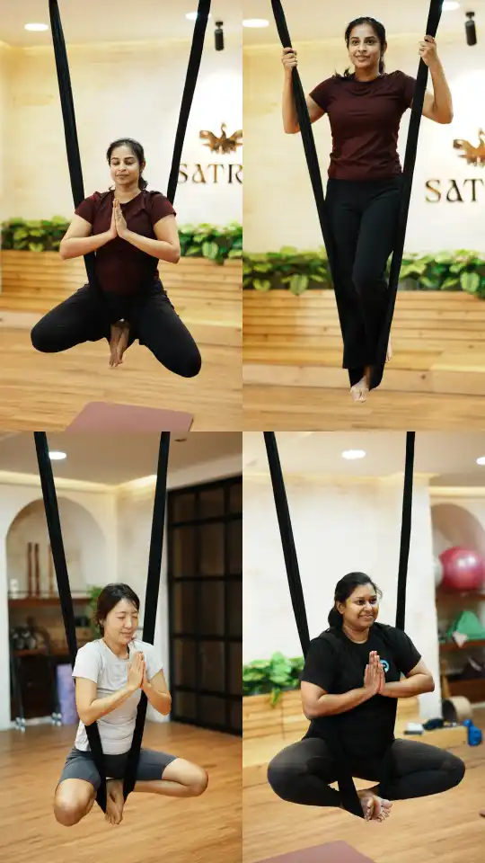 Women after a yoga session at Satria Studio